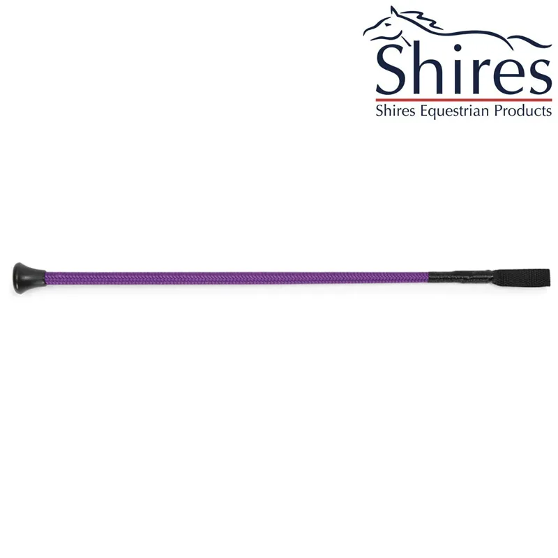 Shires Childs Mini Thread Stem Whip - Purple